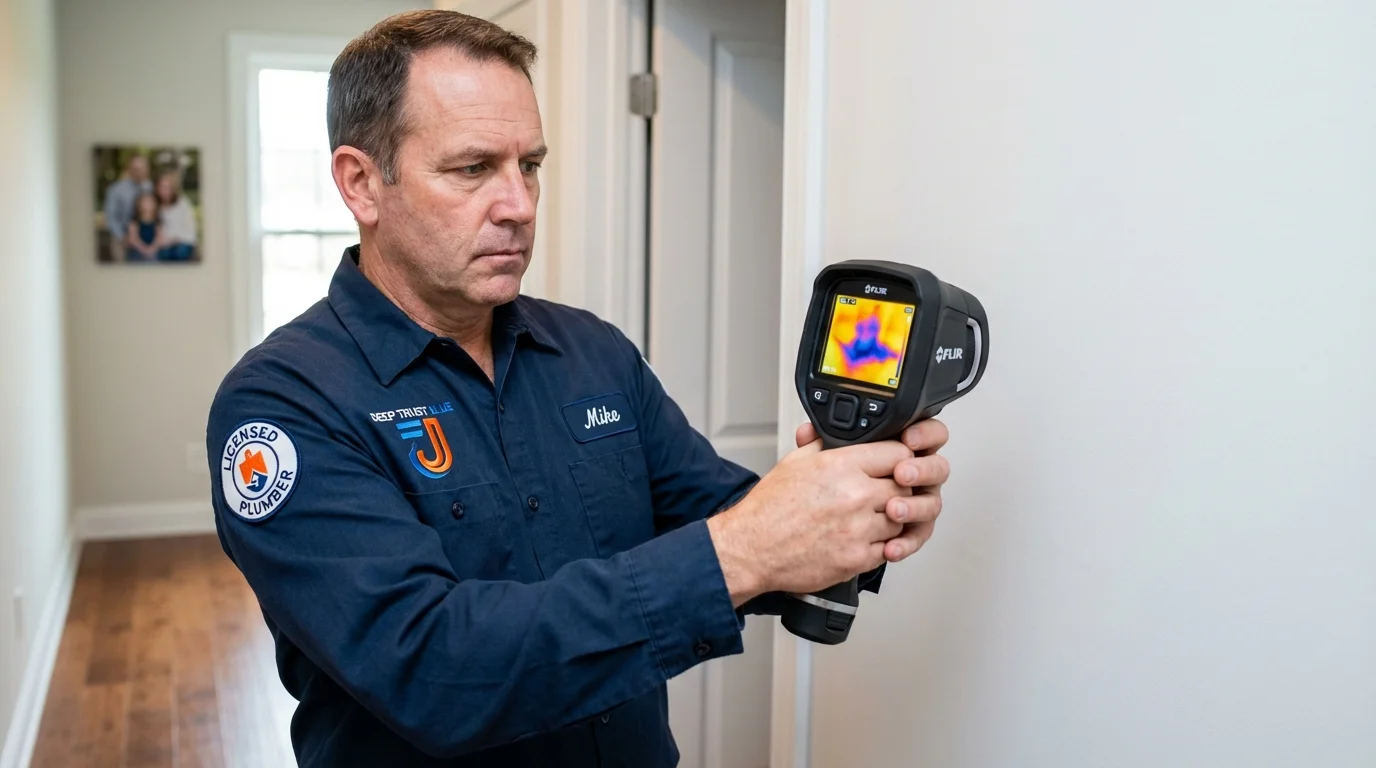 Thermal imaging leak detection by Johns Plumbing LLC in Payson